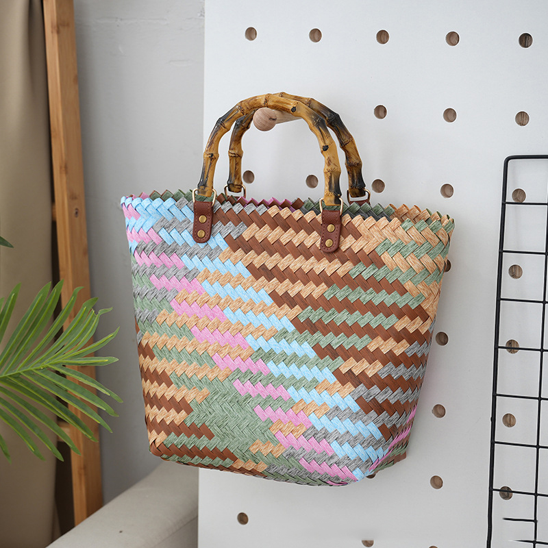 პლასტმასის რატანის ჩანთები