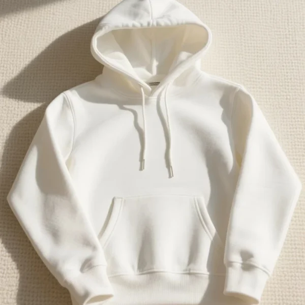 Cotton Hooded Sweatshirt, Solid Color Fashion Fit Sweatshirt, Autumn and Winter Fashion Sweatshirt, Suitable for Going Out